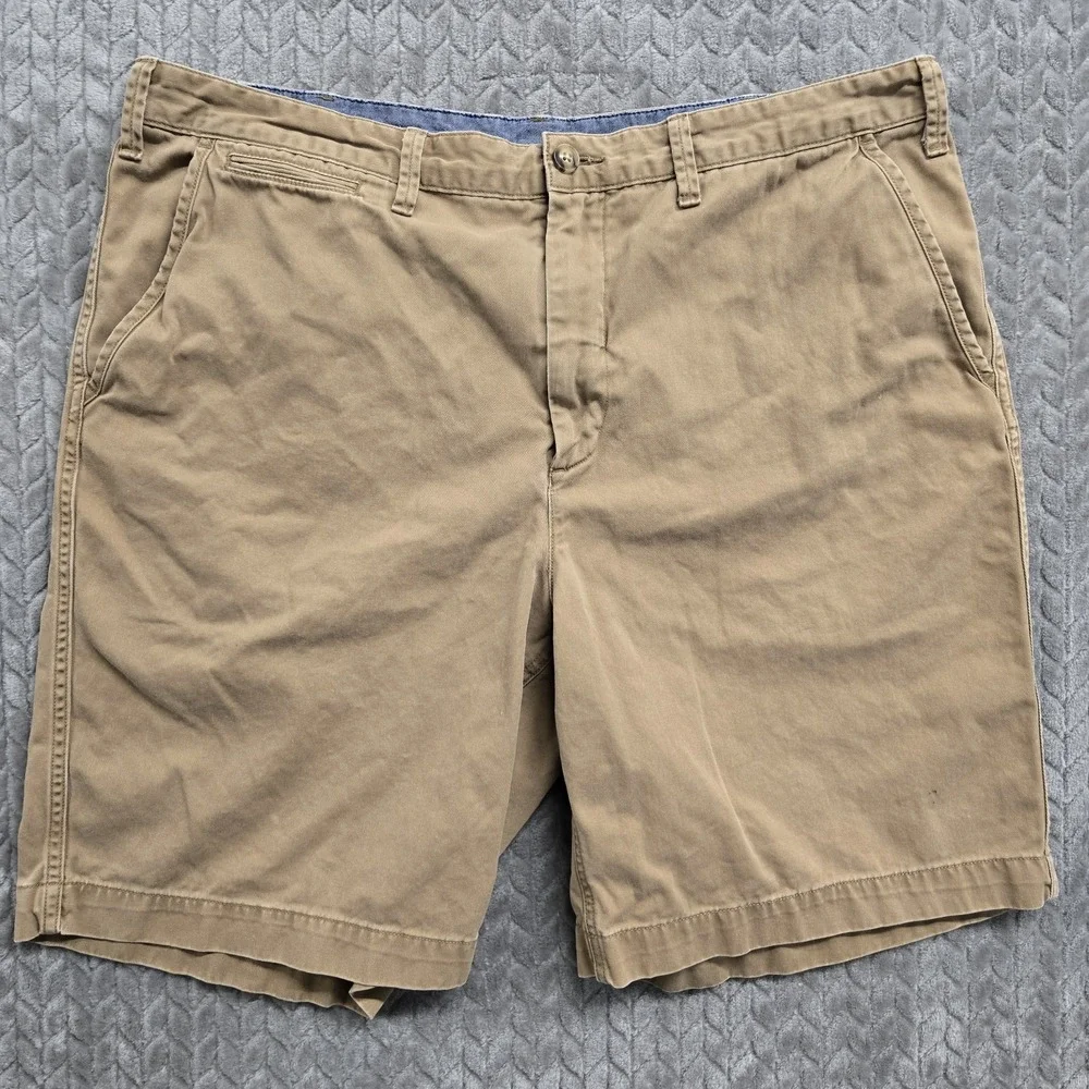 Polo Ralph Lauren Shorts Men 38 Khaki Blue Pony Twill Relaxed Fit Golf Chino